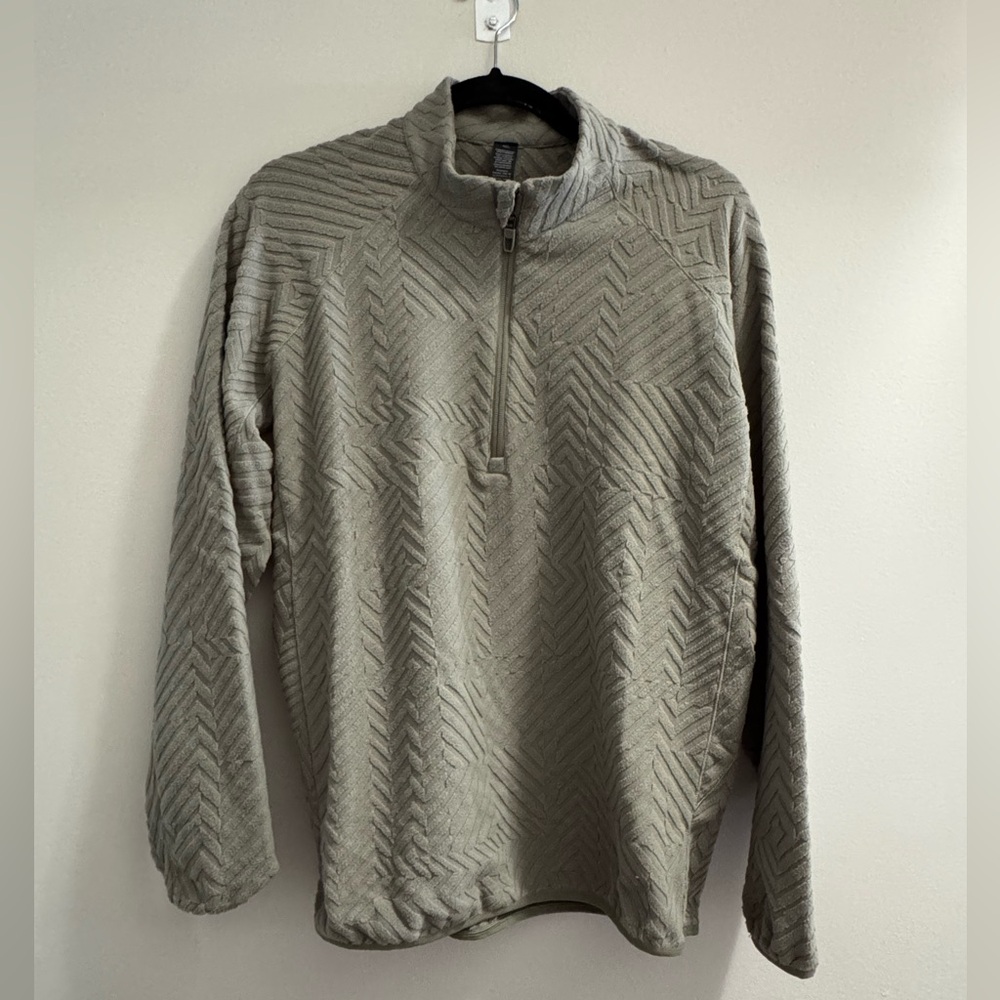 lululemon Textured Oversized Fit Fleece Half Zip Mens